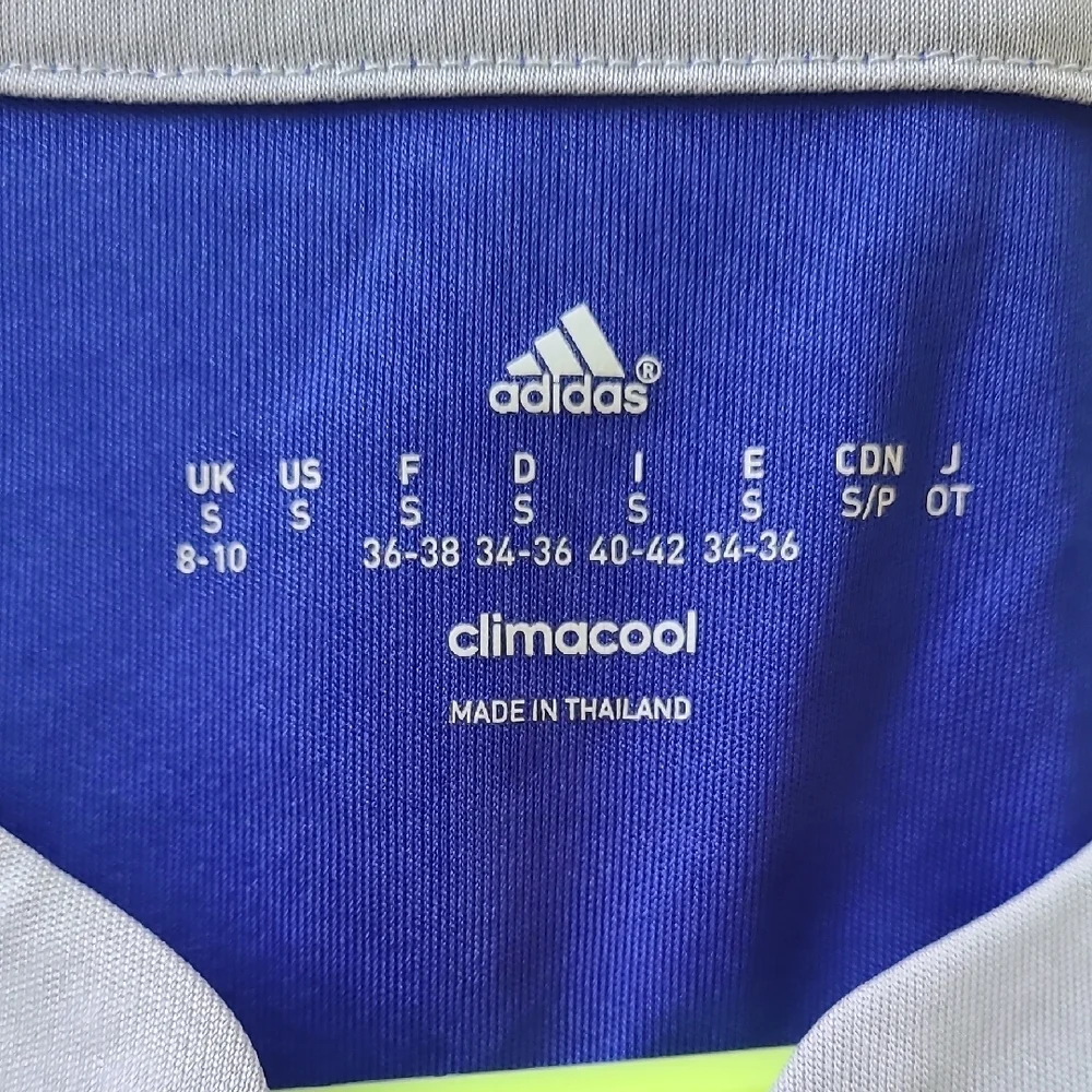 Adidas Blue Soccer Jersey with Crew‎ Neck and Short Sleeves